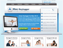 Tablet Screenshot of amackeylogger.com